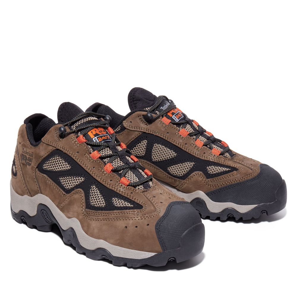 Zapatos De Seguridad Timberland Mujer Pro® Gorge Mid Esd Steel Toe Boots Marrones/Negras - Chile NUO